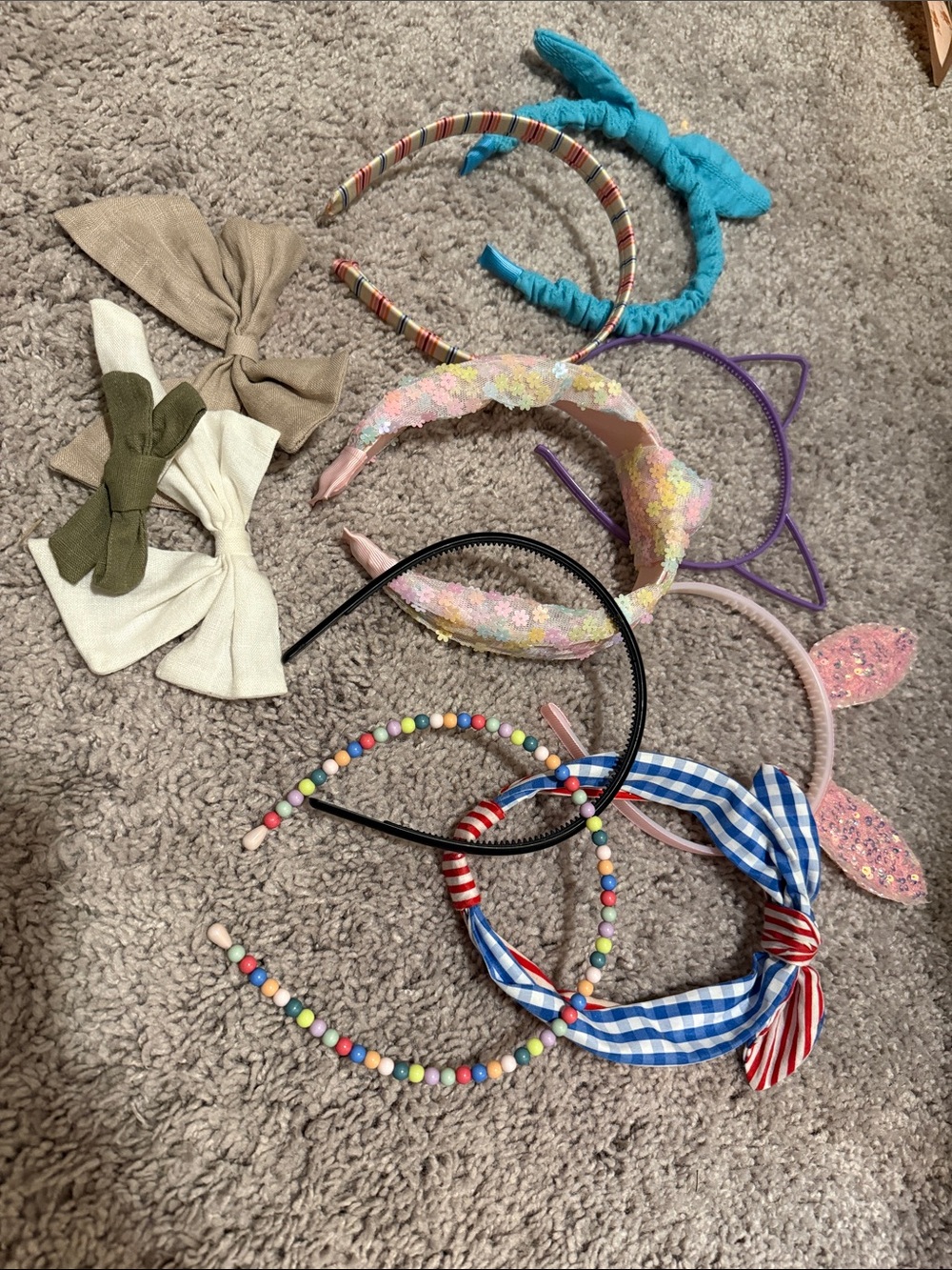 Kids Multicolor Headband Set - Assorted Cute Styles